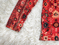 Vintage Aztec Print Long Sleeve - Autumn Pattern-S-State of Style