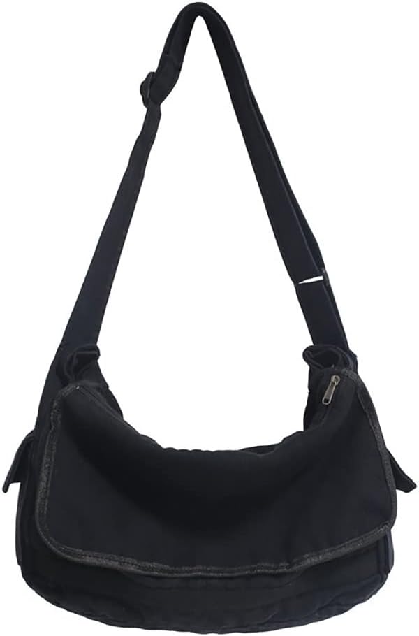 Vintage Canvas Crossbody Shoulder Bag – Aelric