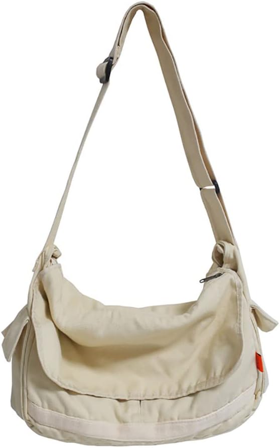 Vintage Canvas Crossbody Shoulder Bag – Aelric