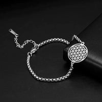 Vintage Chakra Flower Of Life Bracelet-925er Silber-State of Style