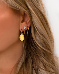 Vintage Coin Pendant Earrings-Gold-plated-State of Style