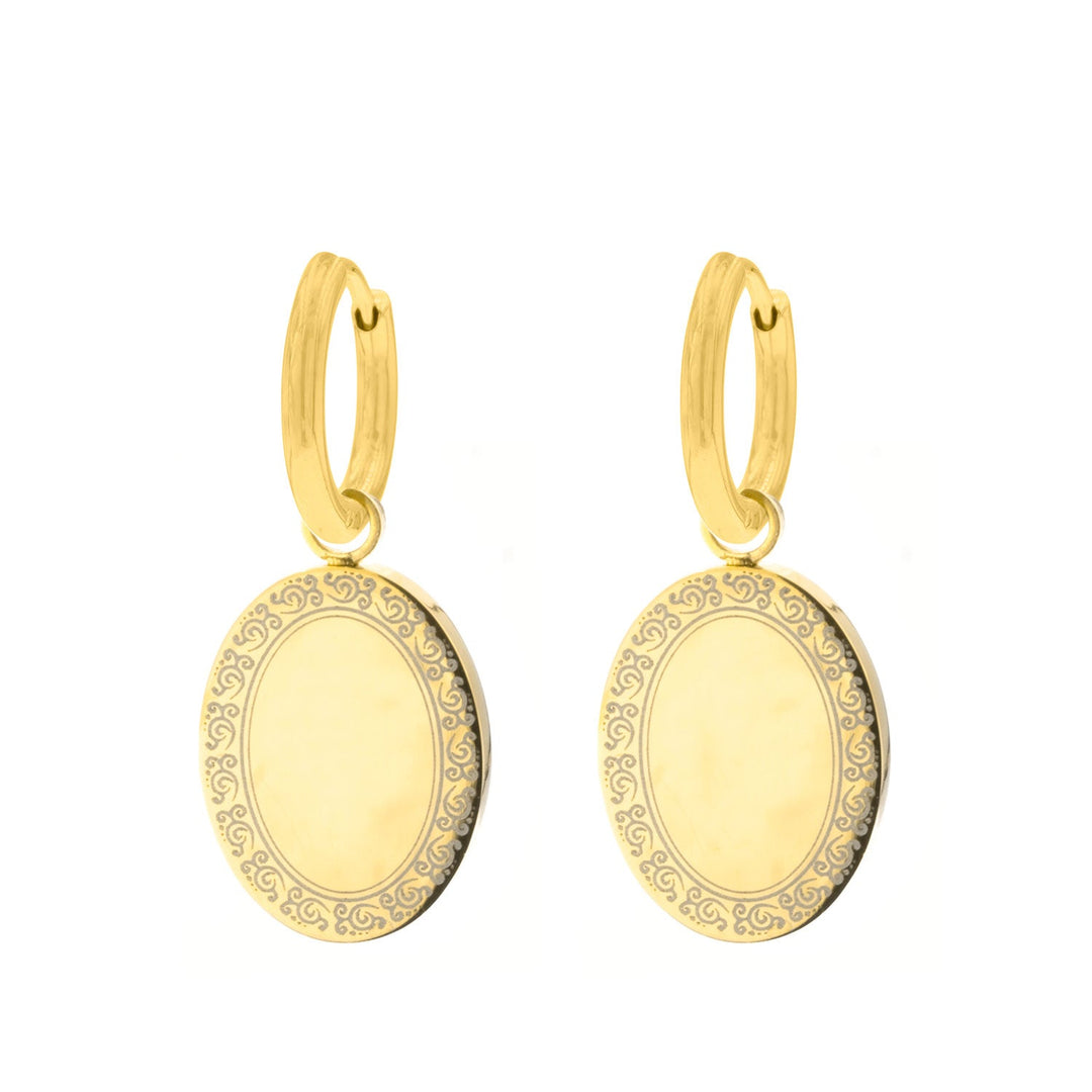 Vintage Coin Pendant Earrings-Gold-plated-State of Style