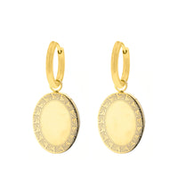 Vintage Coin Pendant Earrings-Gold-plated-State of Style