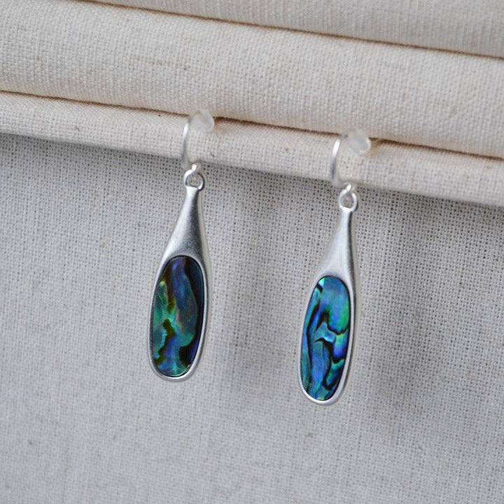Vintage Colourful Silver Earrings - Adalyn-State of Style