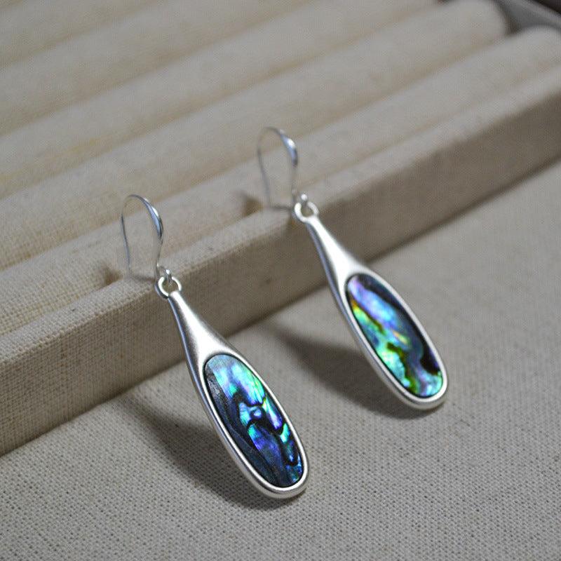 Vintage Colourful Silver Earrings - Adalyn-State of Style