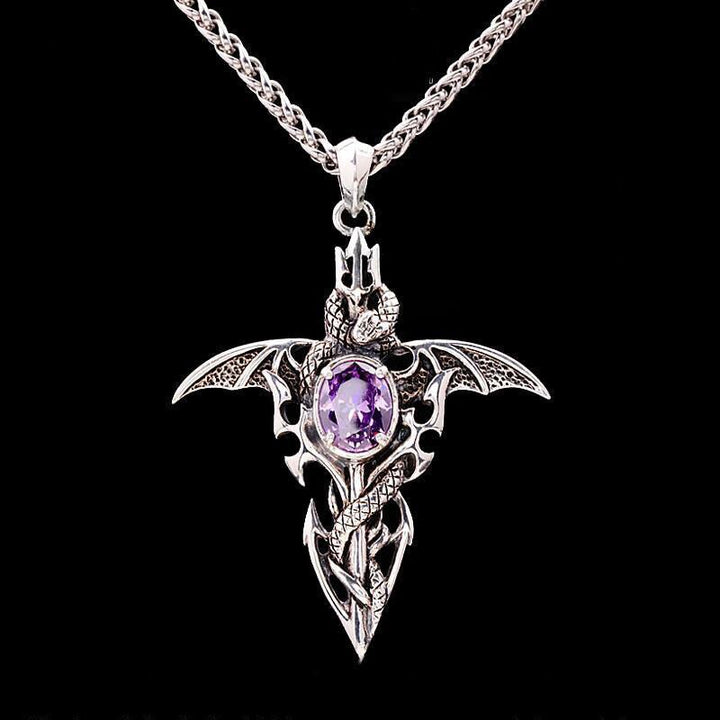 Vintage Demon Crystal Necklace-State of Style