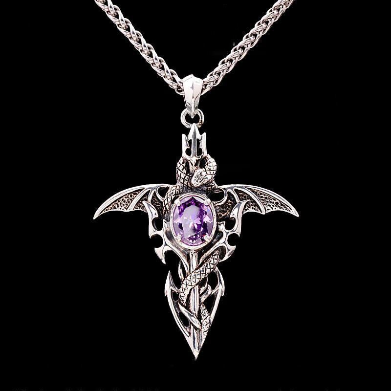Vintage Demon Crystal Necklace-State of Style