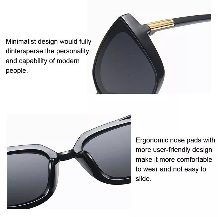 Vintage Designer Cat-Eye Sunglasses-Black-Grey-State of Style