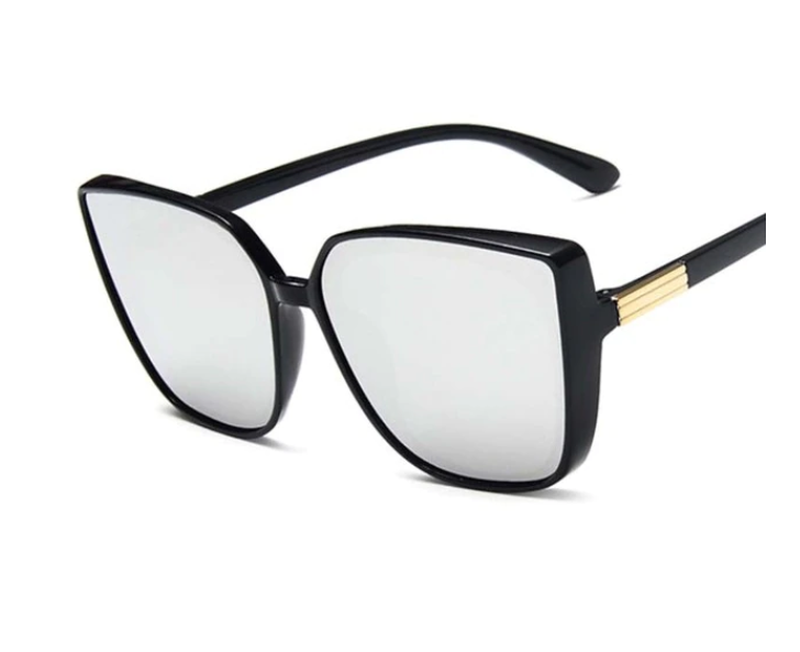 Vintage Designer Cat-Eye Sunglasses-Black-Silver-State of Style