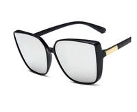 Vintage Designer Cat-Eye Sunglasses-Black-Silver-State of Style