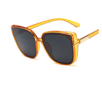 Vintage Designer Cat-Eye Sunglasses-Orange-Grey-State of Style