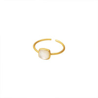 Vintage Enamel Ring - Elvira-White-State of Style