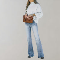 Vintage Flared Jeans - Mandy-Sky Blue-XS-State of Style