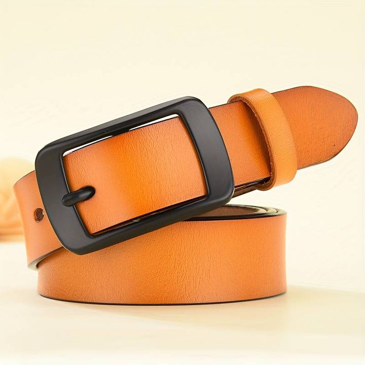 Vintage Genuine Leather Belt-Orange-70cm-State of Style