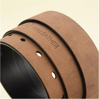 Vintage Genuine Leather Belt-Red-70cm-State of Style