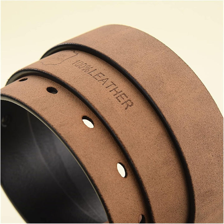 Vintage Genuine Leather Belt-Red-70cm-State of Style