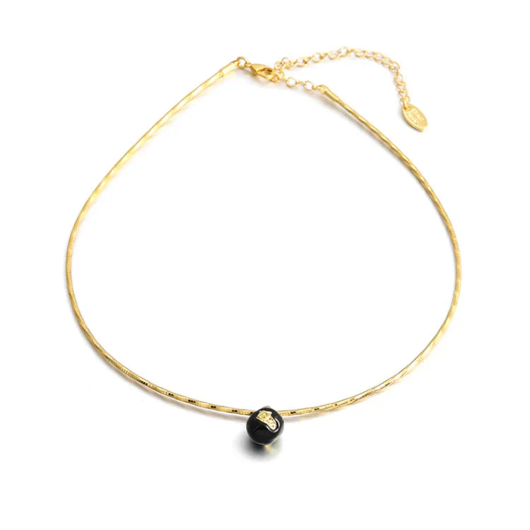 Vintage Gold Crack Necklace - Iris-State of Style