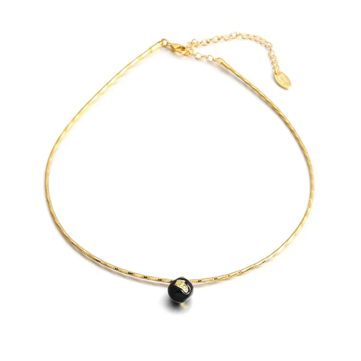 Vintage Gold Crack Necklace - Iris-State of Style