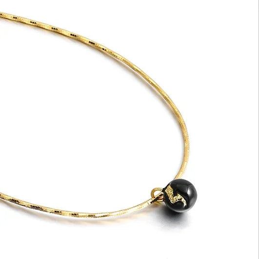 Vintage Gold Crack Necklace - Iris-State of Style