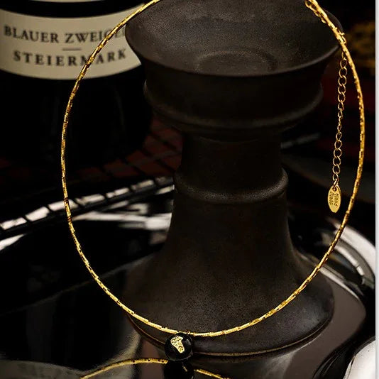 Vintage Gold Crack Necklace - Iris-State of Style