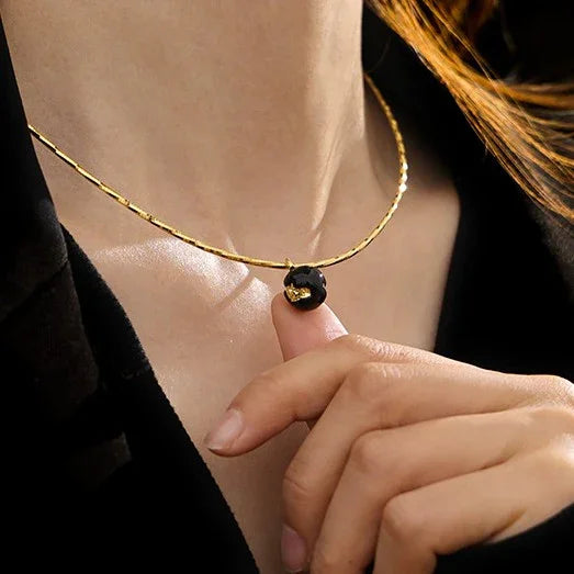 Vintage Gold Crack Necklace - Iris-State of Style