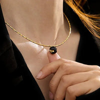 Vintage Gold Crack Necklace - Iris-State of Style