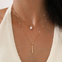 Vintage Gold Pendant Necklace Set | Sparkling Jewellery-Gold-State of Style