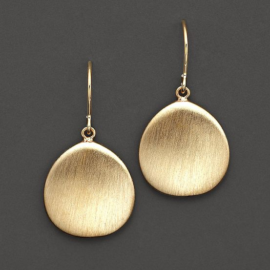 Vintage Gold Record Earrings - Sienna-State of Style