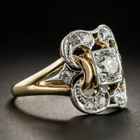 Vintage Gold Zirconia Ring - Celestine-6-State of Style