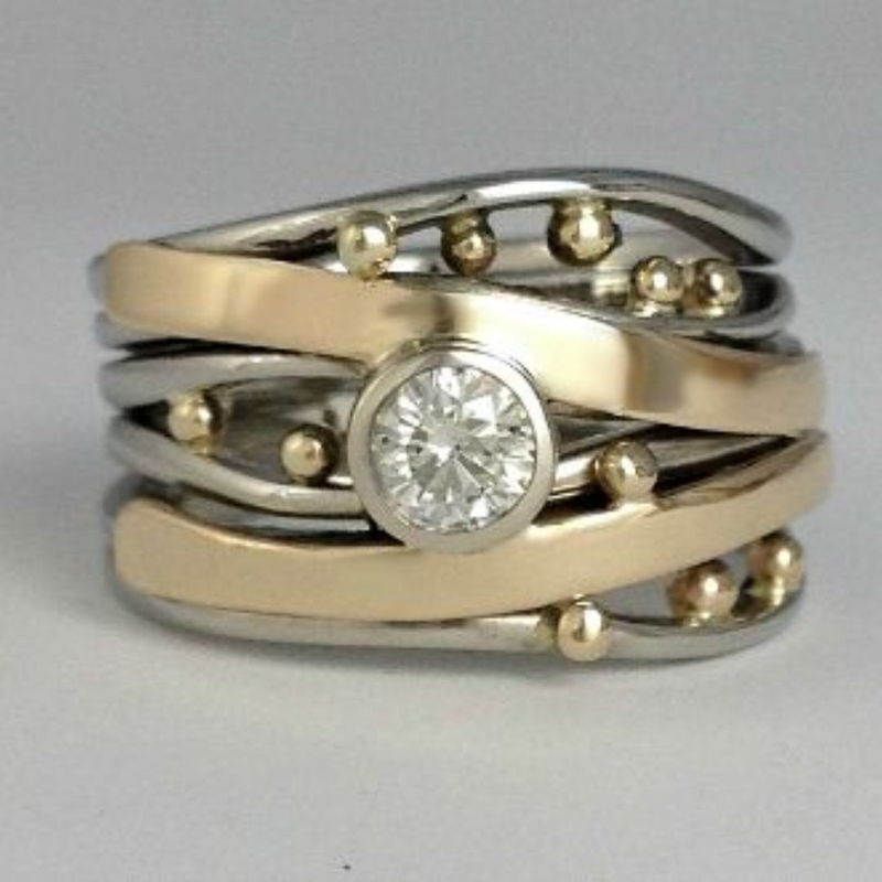 Vintage Gold Zirconia Ring – Celia-6-State of Style
