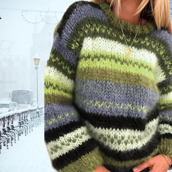 Vintage Hand-Knitted Women's Jumper - Celeste-Green-S-State of Style
