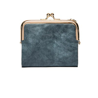 Vintage Kiss Lock Compact Wallet-Blue-State of Style