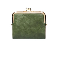 Vintage Kiss Lock Compact Wallet-Green-State of Style