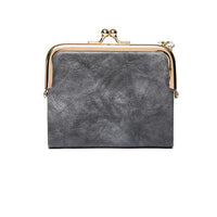 Vintage Kiss Lock Compact Wallet-Grey-State of Style