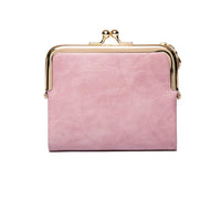 Vintage Kiss Lock Compact Wallet-Pink-State of Style