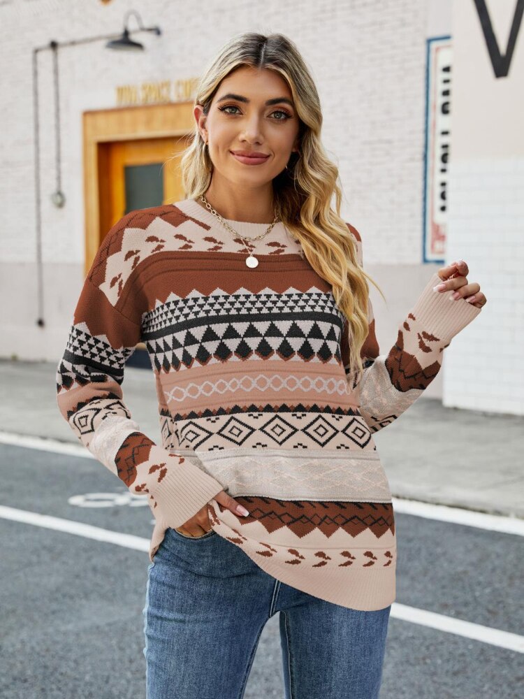 Vintage Ladies Sweater - Sophie-Brown-S-State of Style