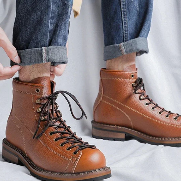 Vintage Leather Boots Benedict – Durable British-Inspired Style-5.0-State of Style