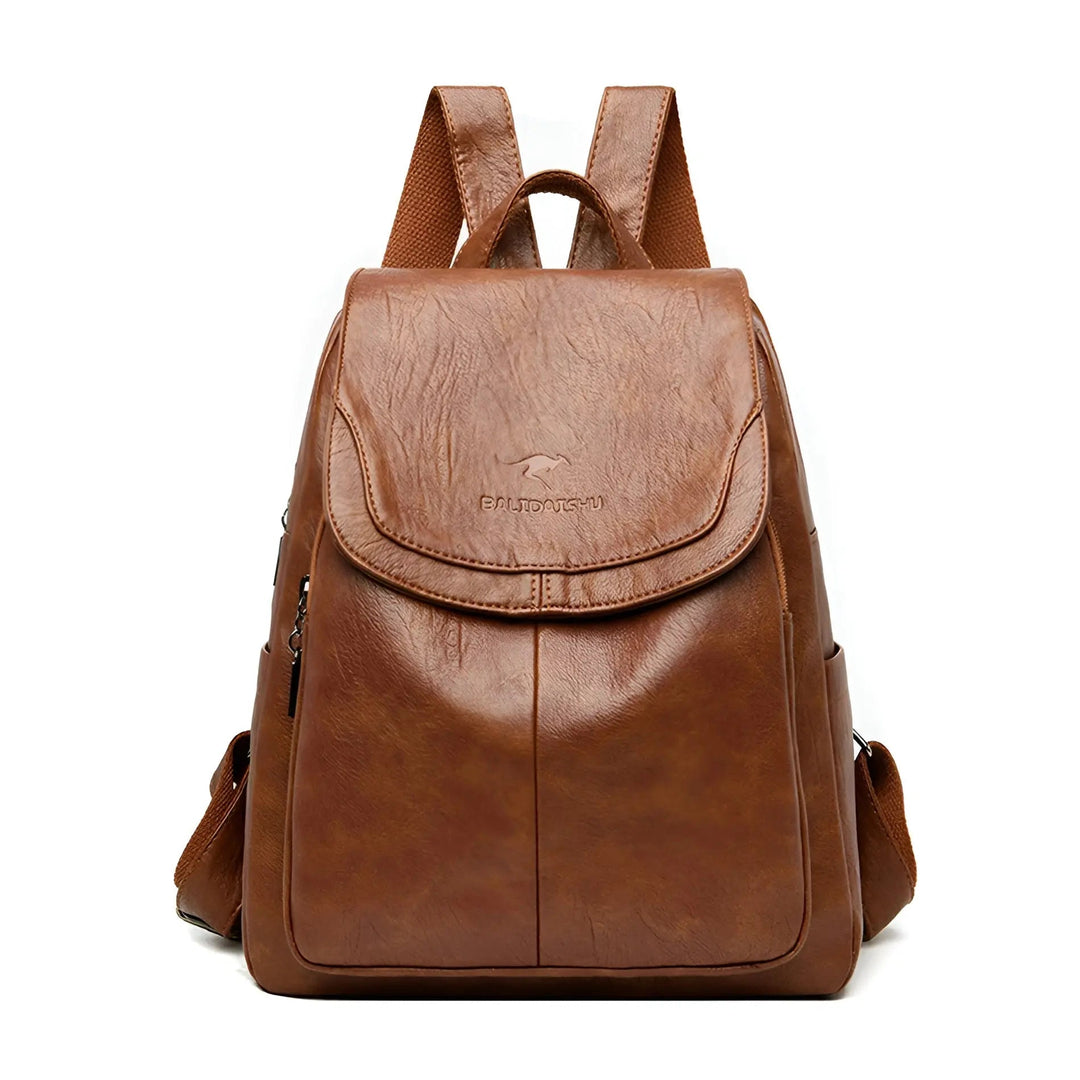 Vintage Leather Women's Backpack - Isabella-Brown-State of Style