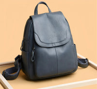Vintage Leather Women's Backpack - Isabella-White-State of Style