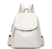 Vintage Leather Women's Backpack - Isabella-White-State of Style