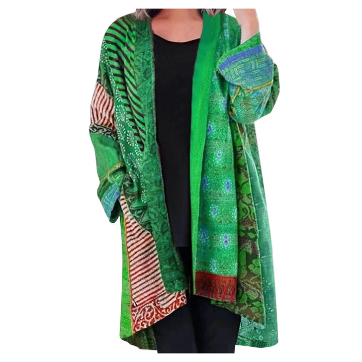 Vintage Long Women's Sweater - Livia-Green-S-State of Style