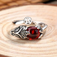 Vintage Lucky Pixiu Ring | Wealth & Protection Jewellery-State of Style