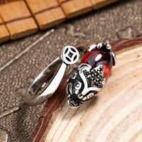 Vintage Lucky Pixiu Ring | Wealth & Protection Jewellery-State of Style