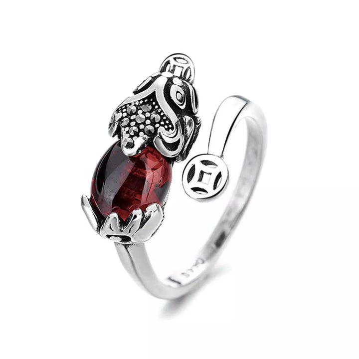Vintage Lucky Pixiu Ring | Wealth & Protection Jewellery-State of Style