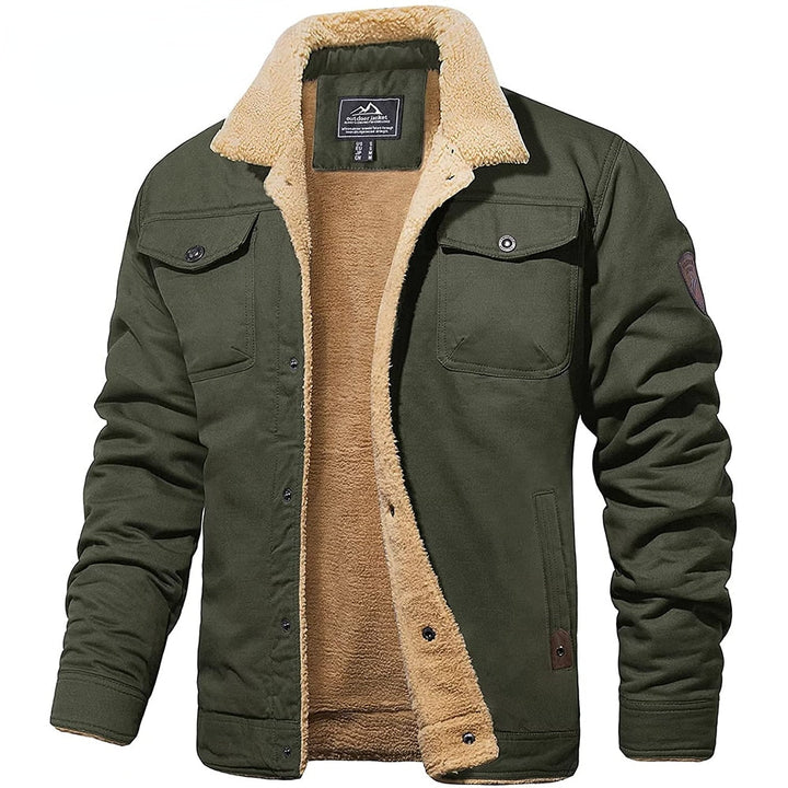 Vintage Men's Bomber Jacket - Victor-Army Green-S-State of Style