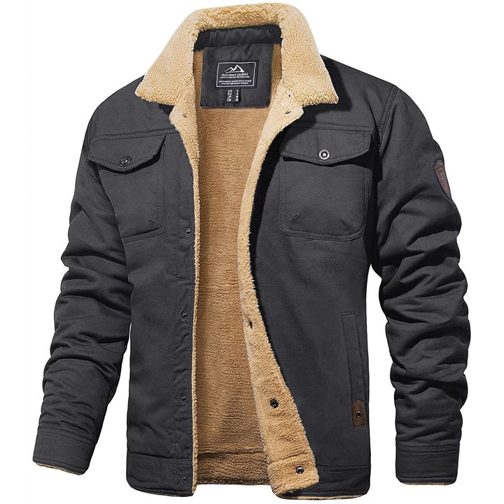 Vintage Men's Bomber Jacket - Victor-Dark Grey-S-State of Style