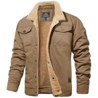 Vintage Men's Bomber Jacket - Victor-Khaki-S-State of Style