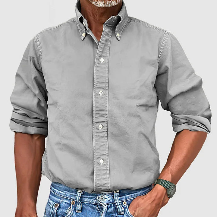 Vintage Men's Shirt - Dario-Grey-S-State of Style