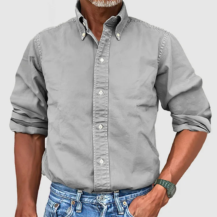Vintage Men's Shirt - Dario-Grey-S-State of Style
