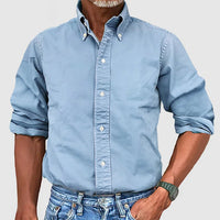 Vintage Men's Shirt - Dario-Light blue-S-State of Style